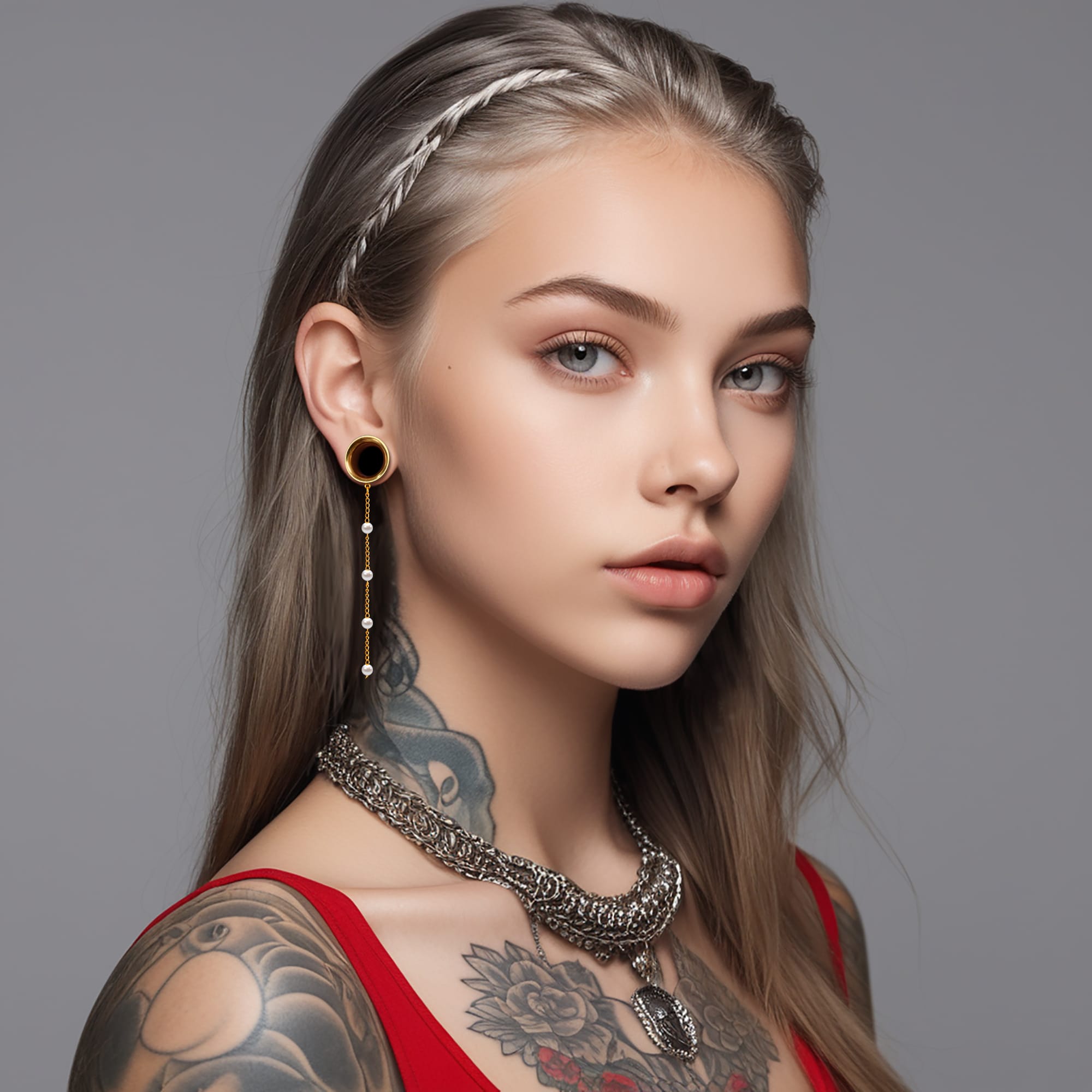 Pearl Earrings Ear Dangle - Image 2