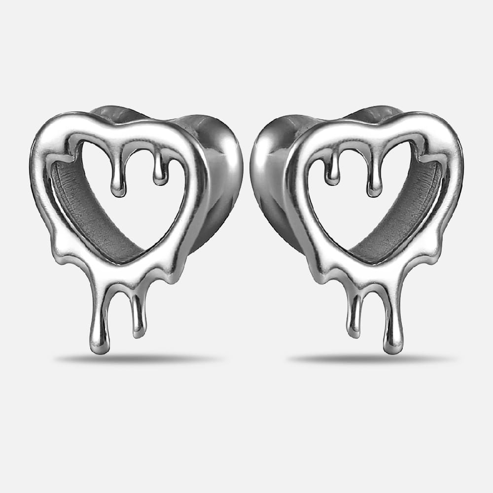 Heart Drops Ear Gauges Plugs