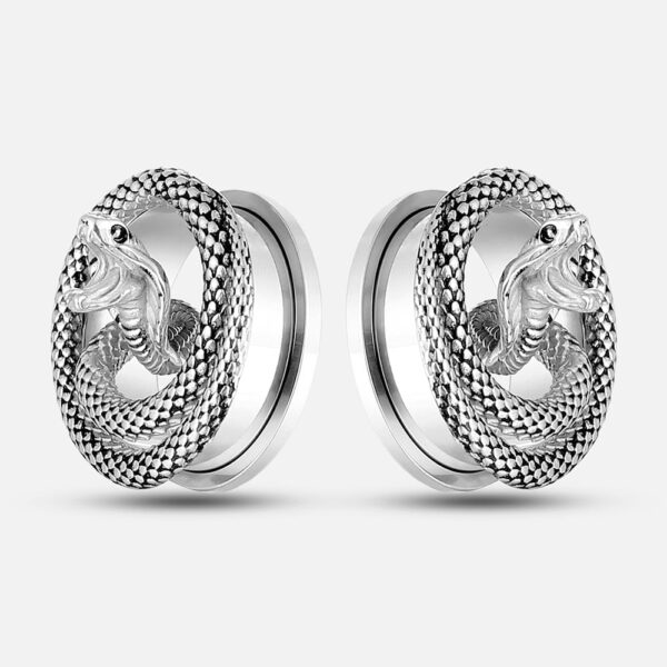 Coiled Cobra Snake Piercing Jewelry
