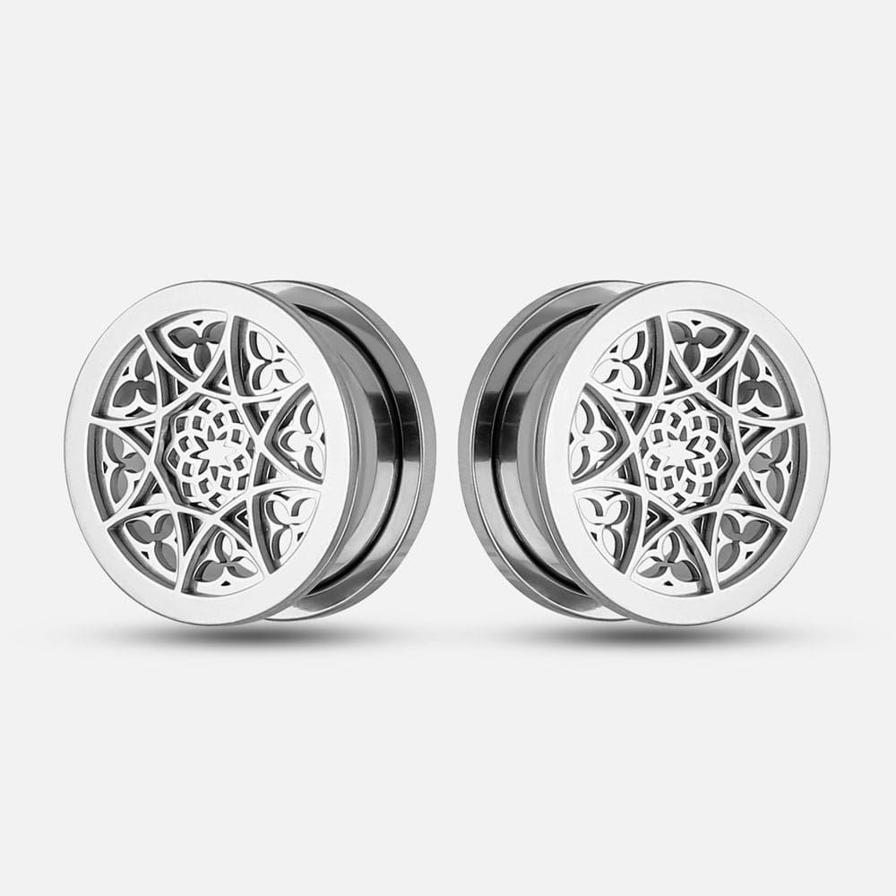 Flower Ear Gauges Tunnels
