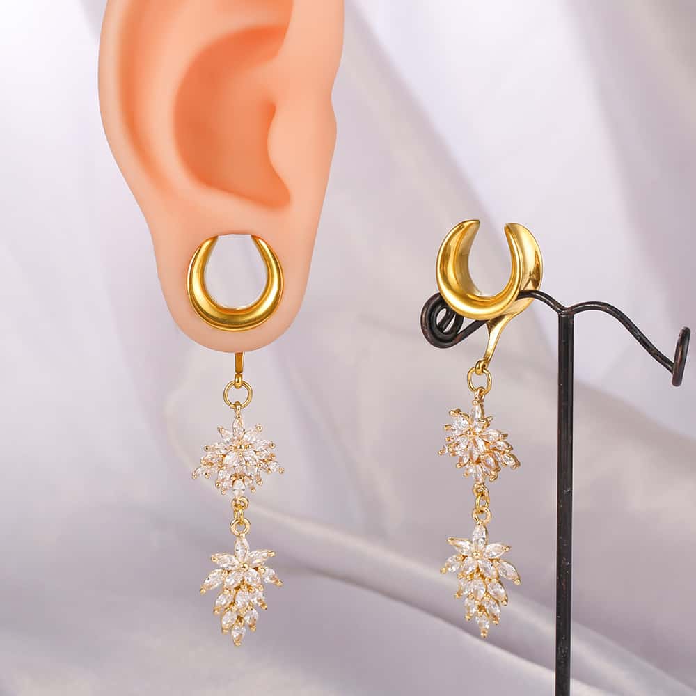 Luxury Flower Ear Dangle - Image 5