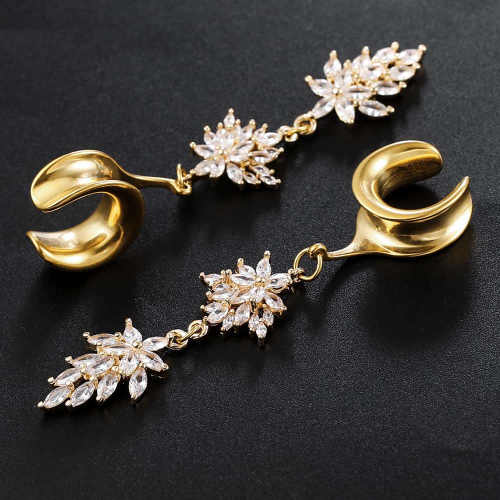 Luxury Flower Ear Dangle - Image 4