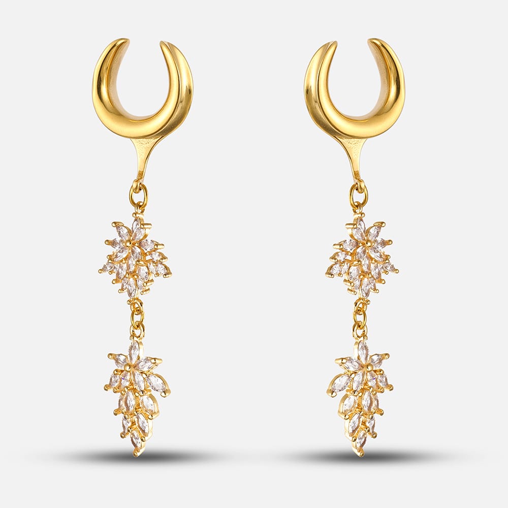 Luxury Flower Ear Dangle