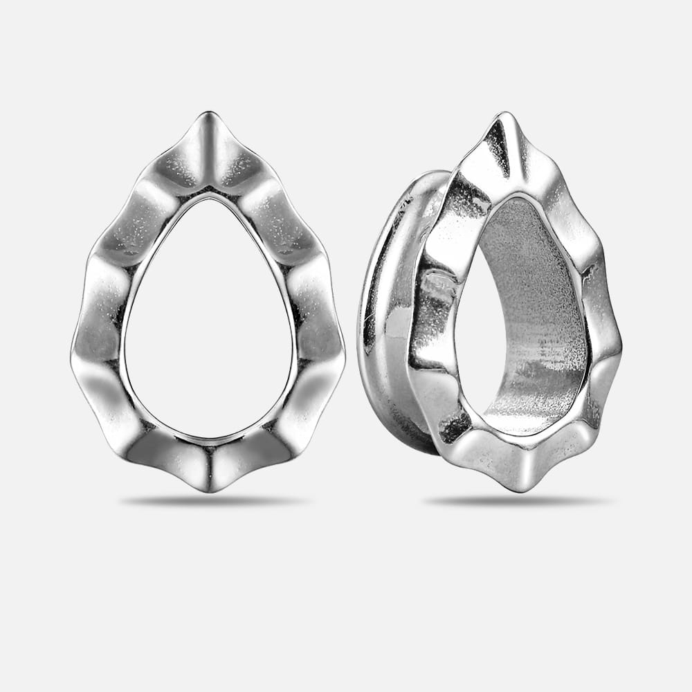 Water Drop Stainless Steel Ear Gauges