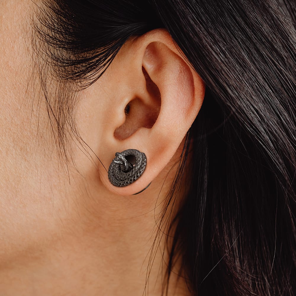 Coiled Cobra Snake Piercing Jewelry - Image 2