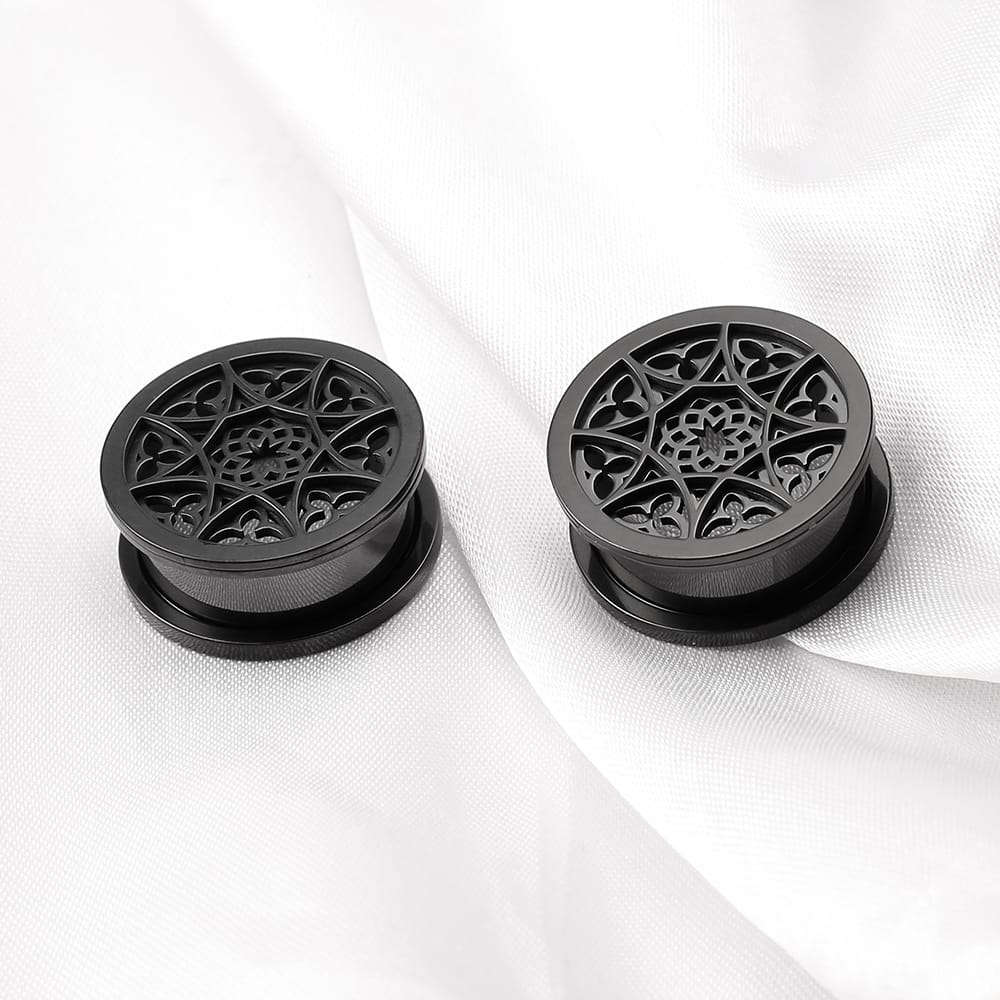 Flower Ear Gauges Tunnels - Image 4