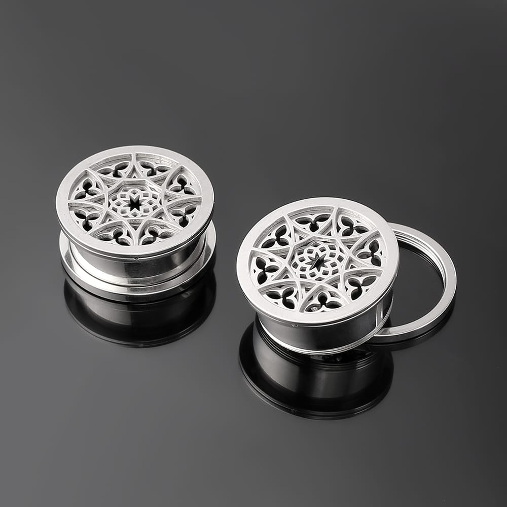 Flower Ear Gauges Tunnels - Image 3