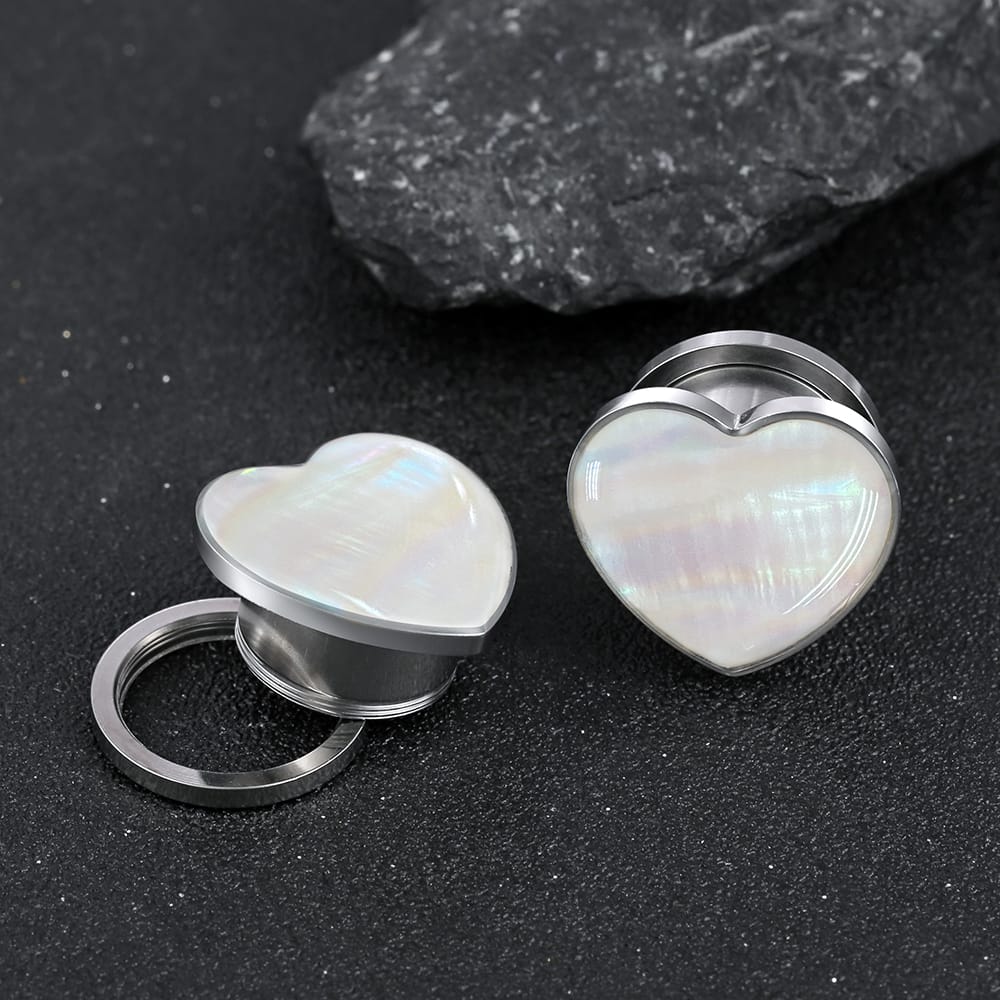 Heart Conch Ear Tunnels Plugs - Image 4