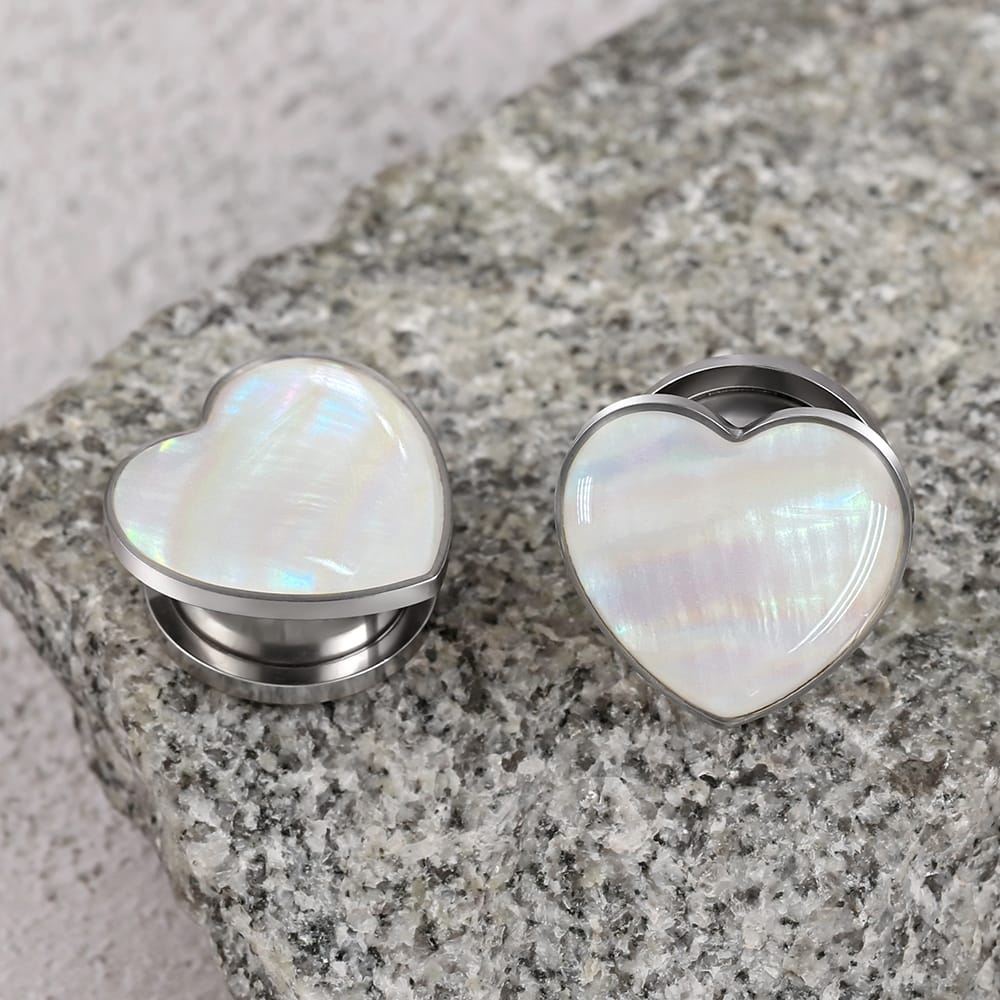Heart Conch Ear Tunnels Plugs - Image 6