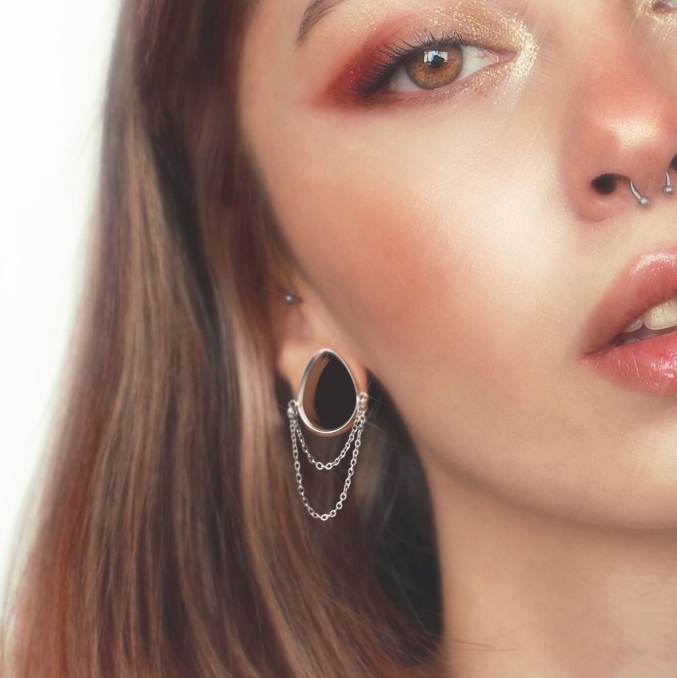 Teardrop Chain Plugs Stretchers - Image 3