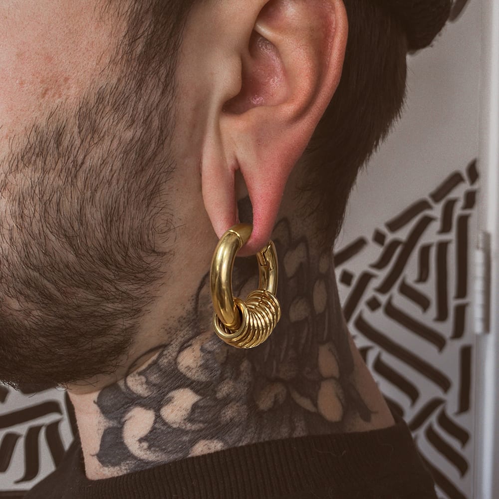 2g Stacked Hoops Ear Hangers - Image 6