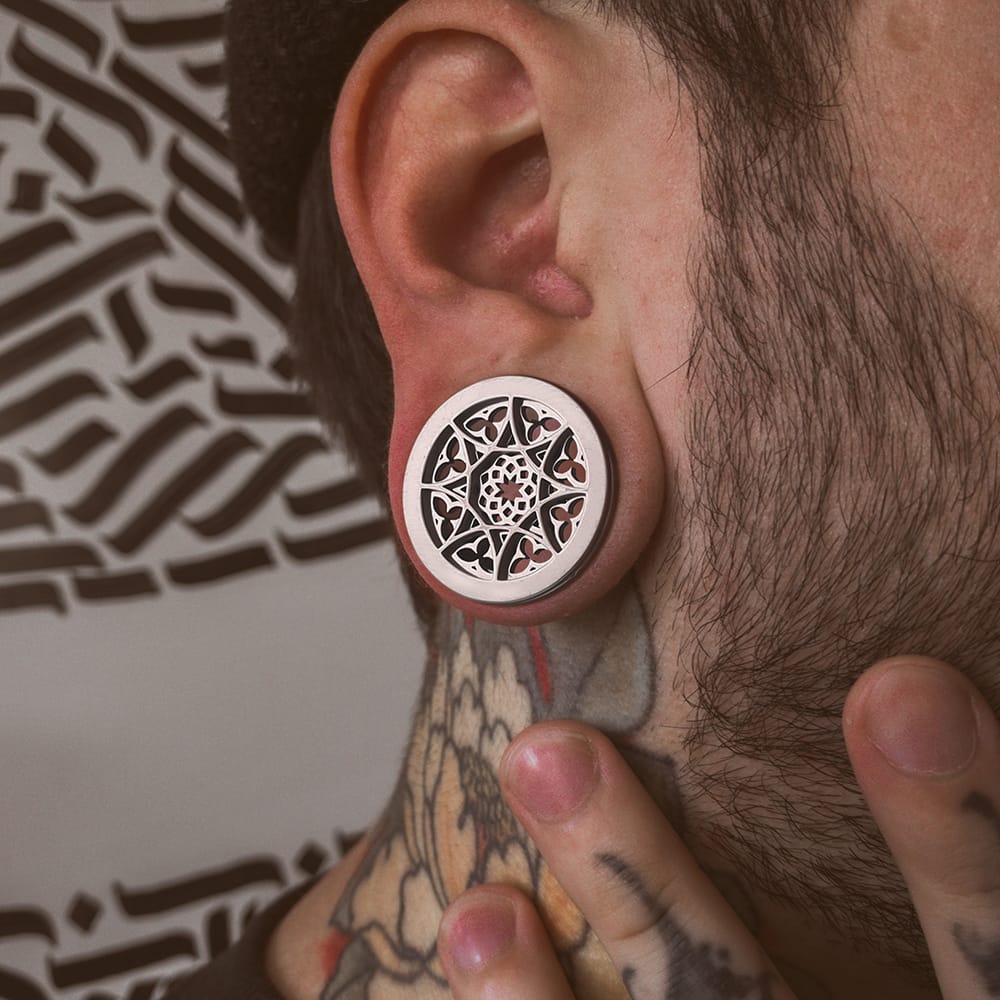 Flower Ear Gauges Tunnels - Image 2