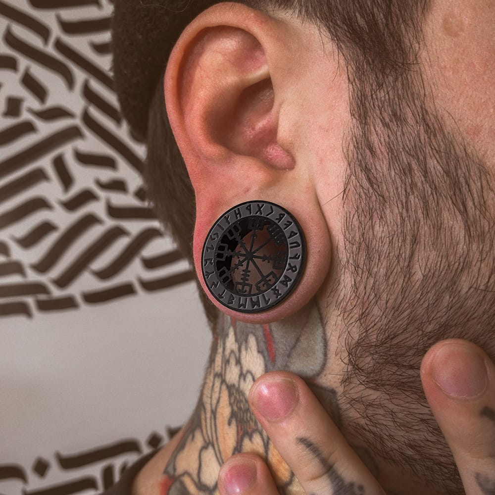 Viking Rune Ear Gauges - Image 4