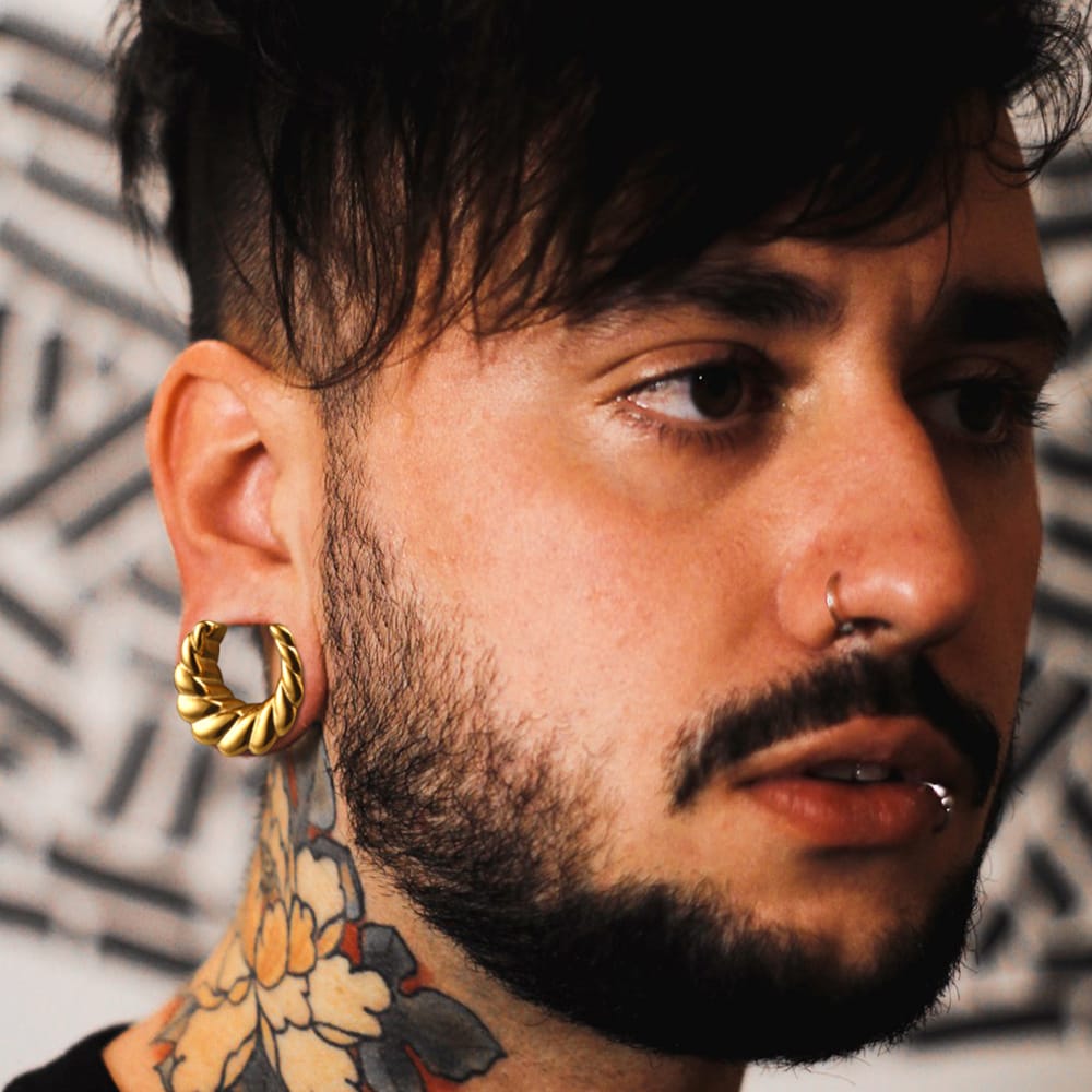 Twist Saddle Ear Tunnels Plugs - Image 4