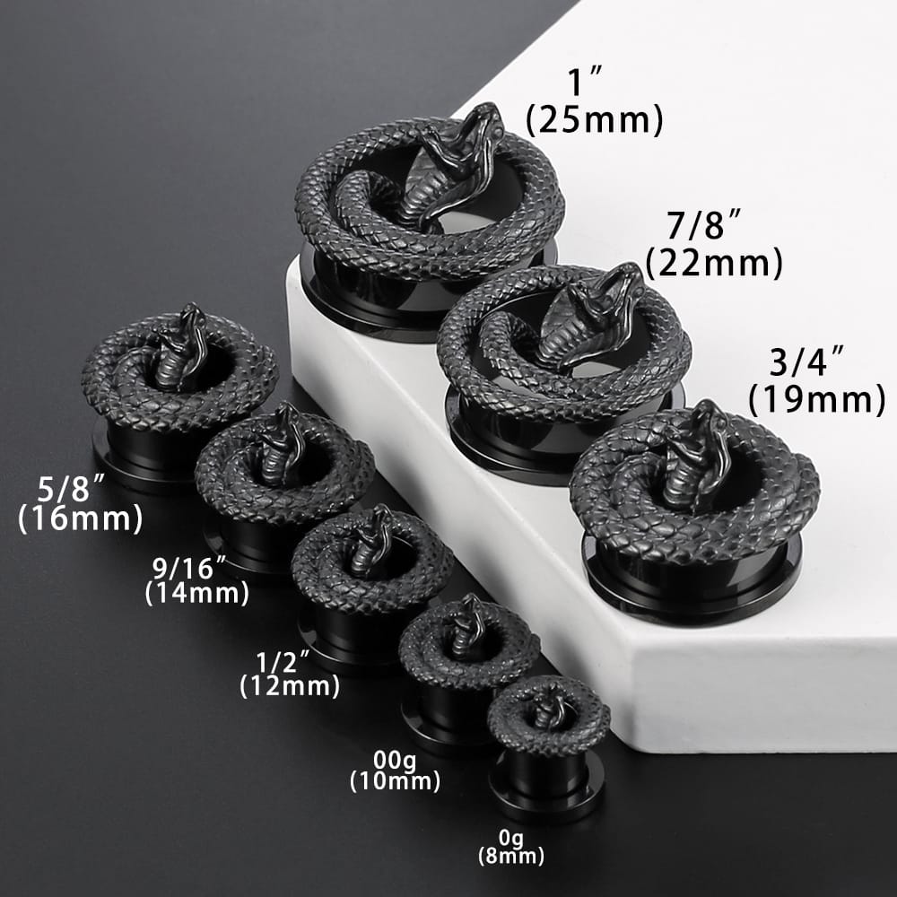 Coiled Cobra Snake Piercing Jewelry - Image 5