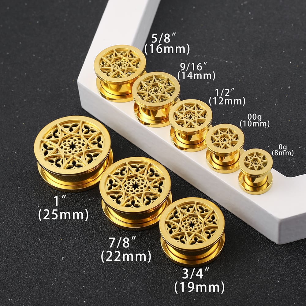 Flower Ear Gauges Tunnels - Image 5