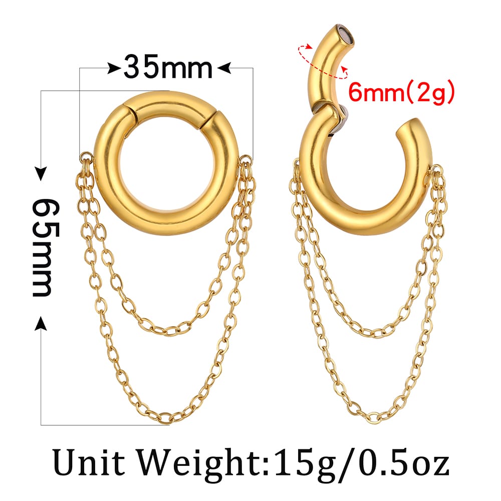 Chic Chain Ear Weights - Image 6