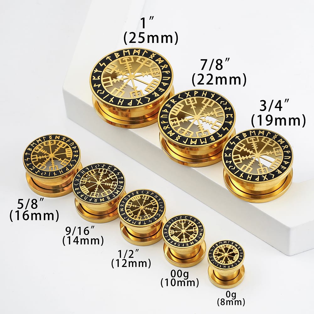 Viking Rune Ear Gauges - Image 6