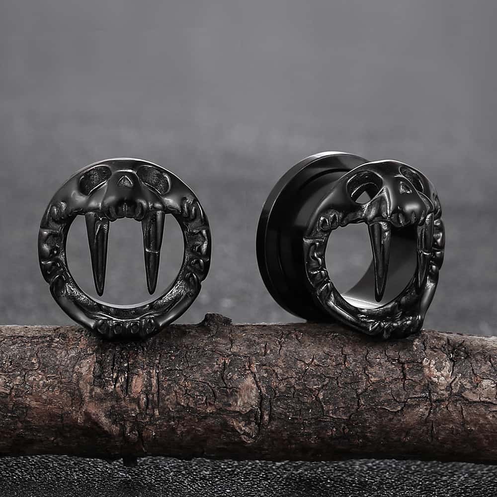 Animal Fangs Ear Gauges - Image 3