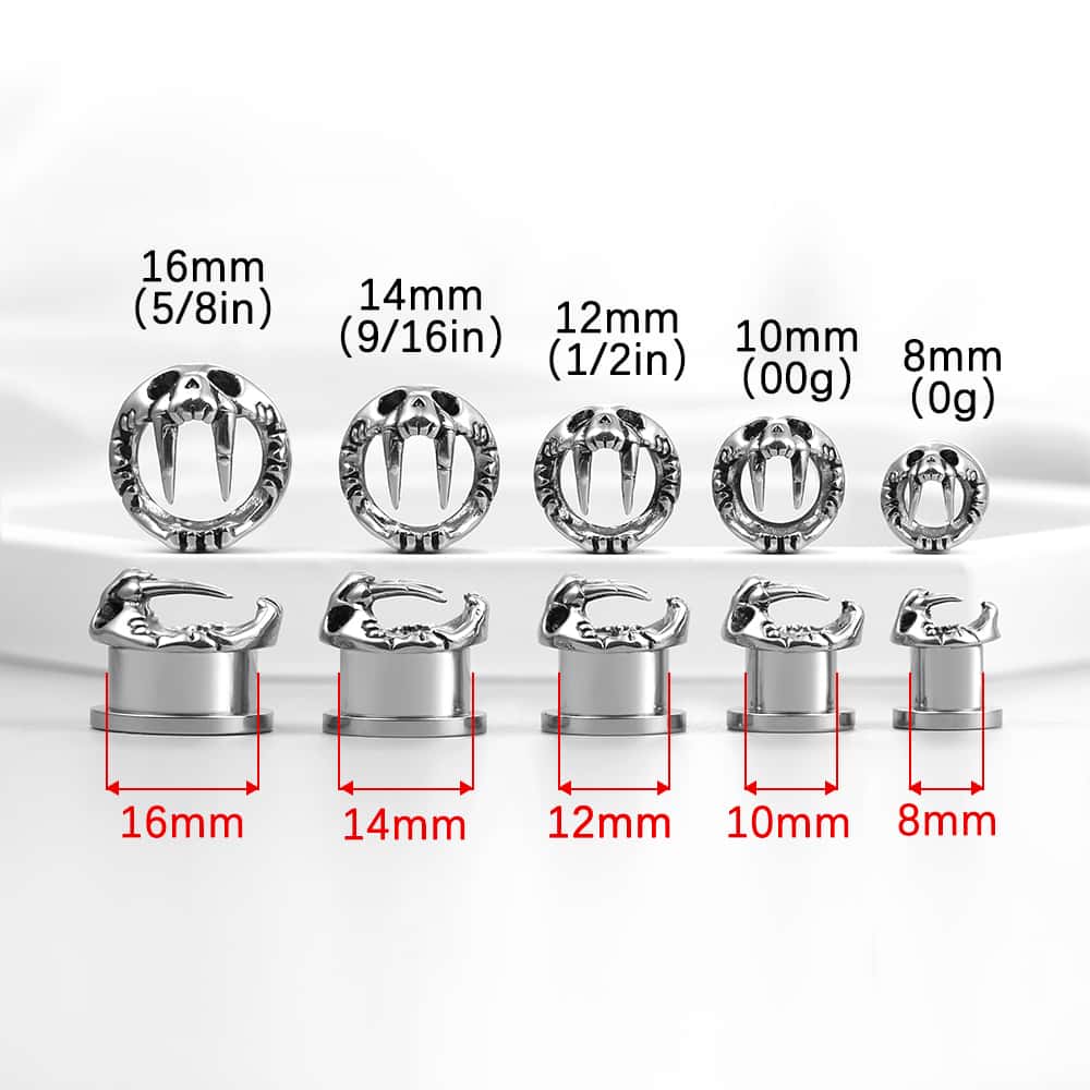 Animal Fangs Ear Gauges - Image 6