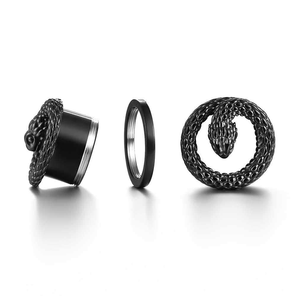 Punk Snake Ear Tunnels - Image 5