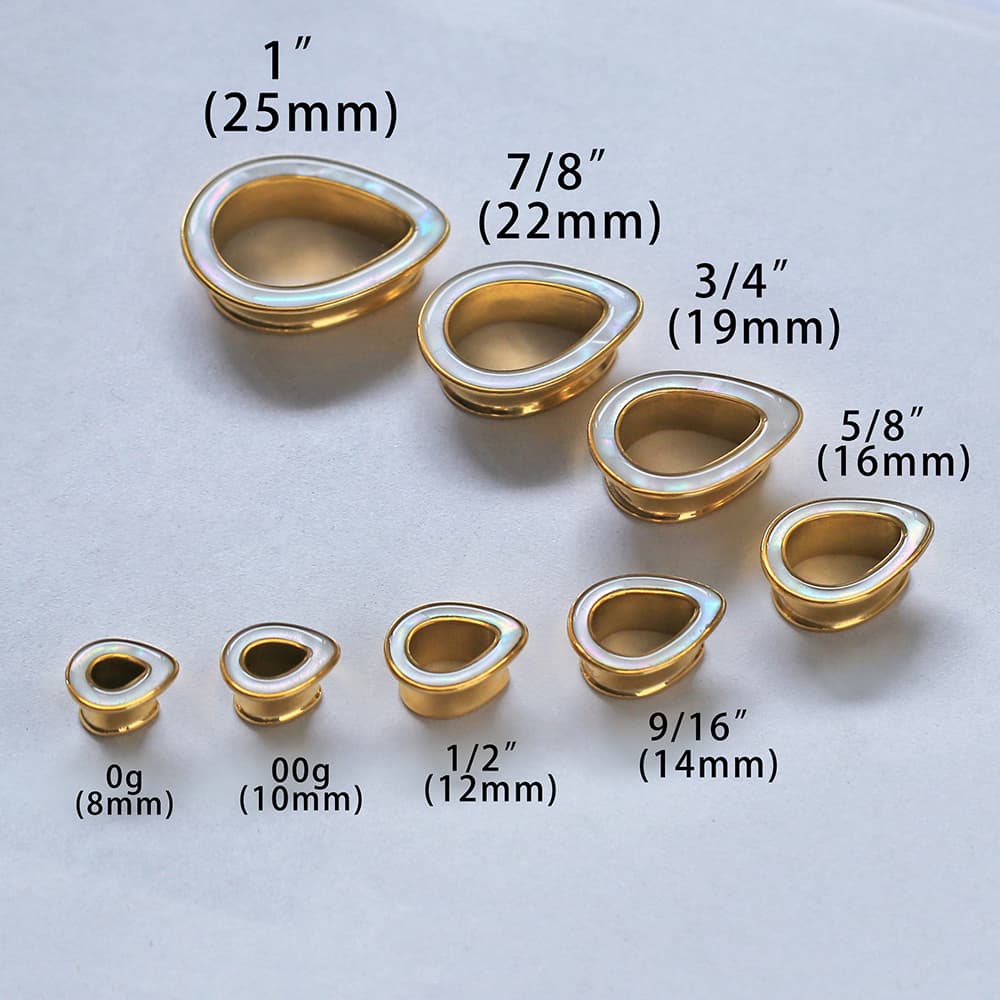 Teardrop Shell Ear Tunnels - Image 6