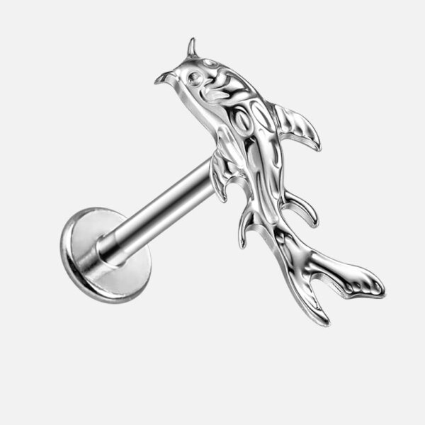 Koi Fish Threadless Flat Back Labret