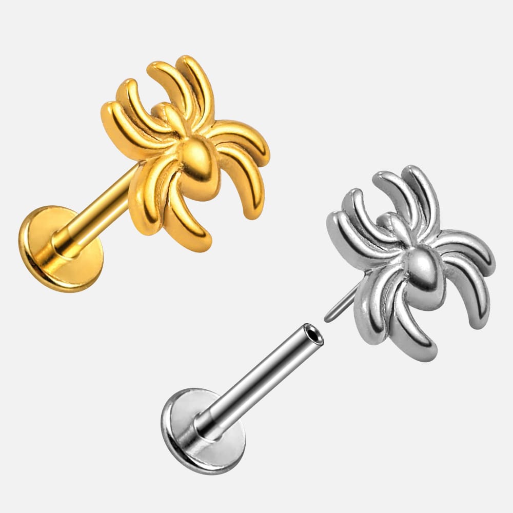 Spider Flat Back Labret