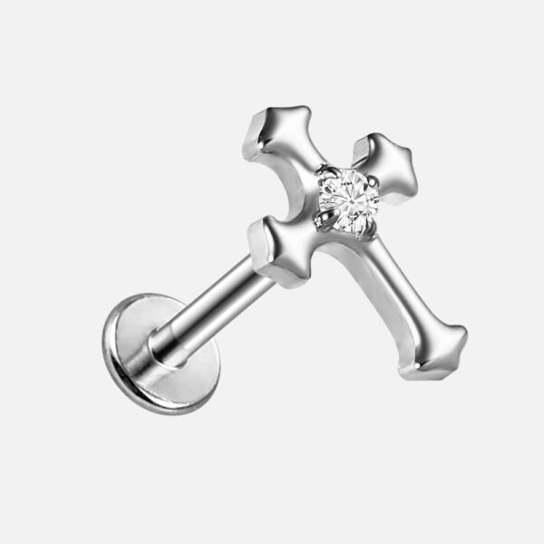 Cross Flat Back Studs