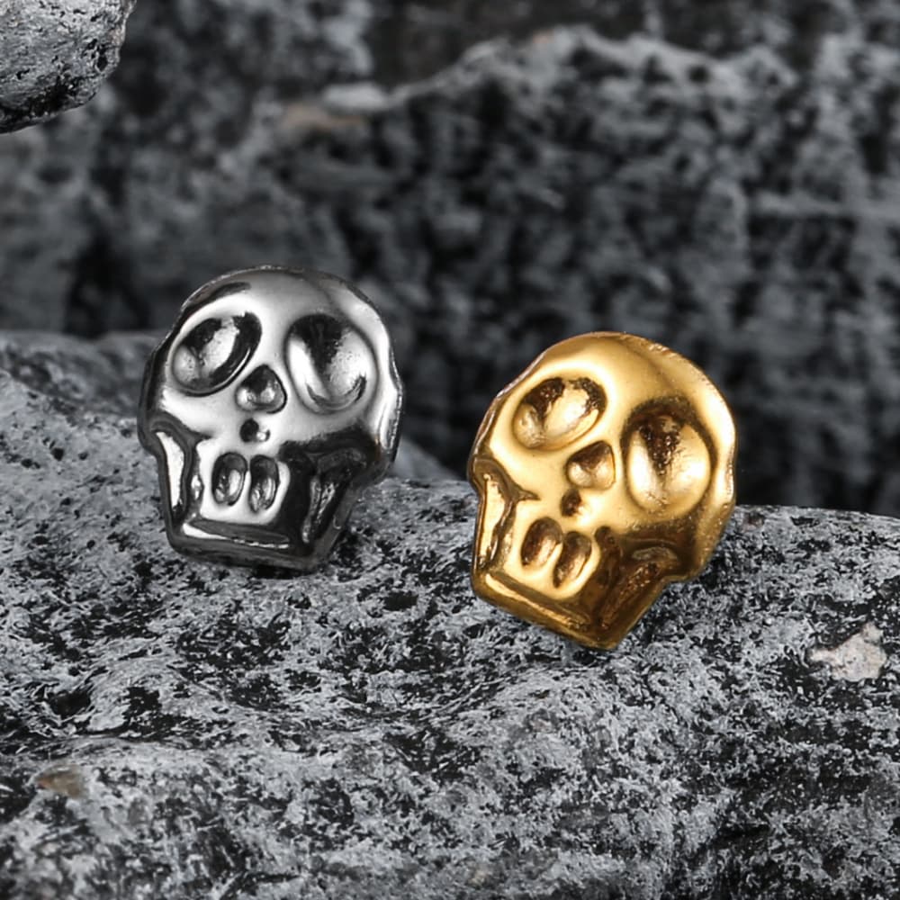 Skull Threadless Labret Stud - Image 3