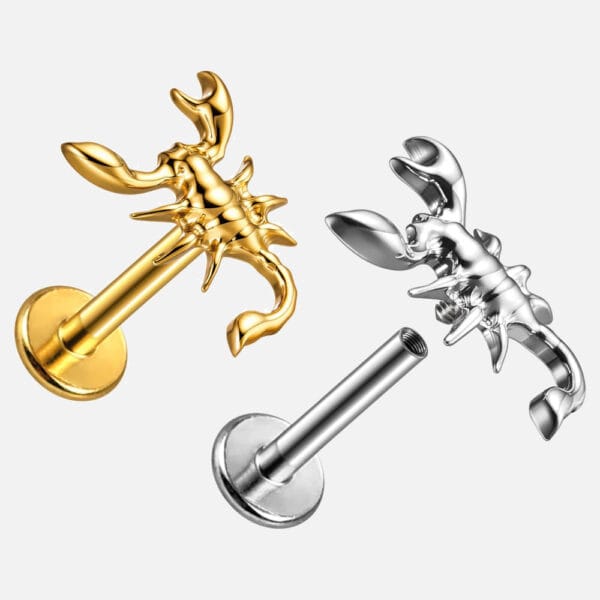 Scorpion Internal Thread Flat Back Studs