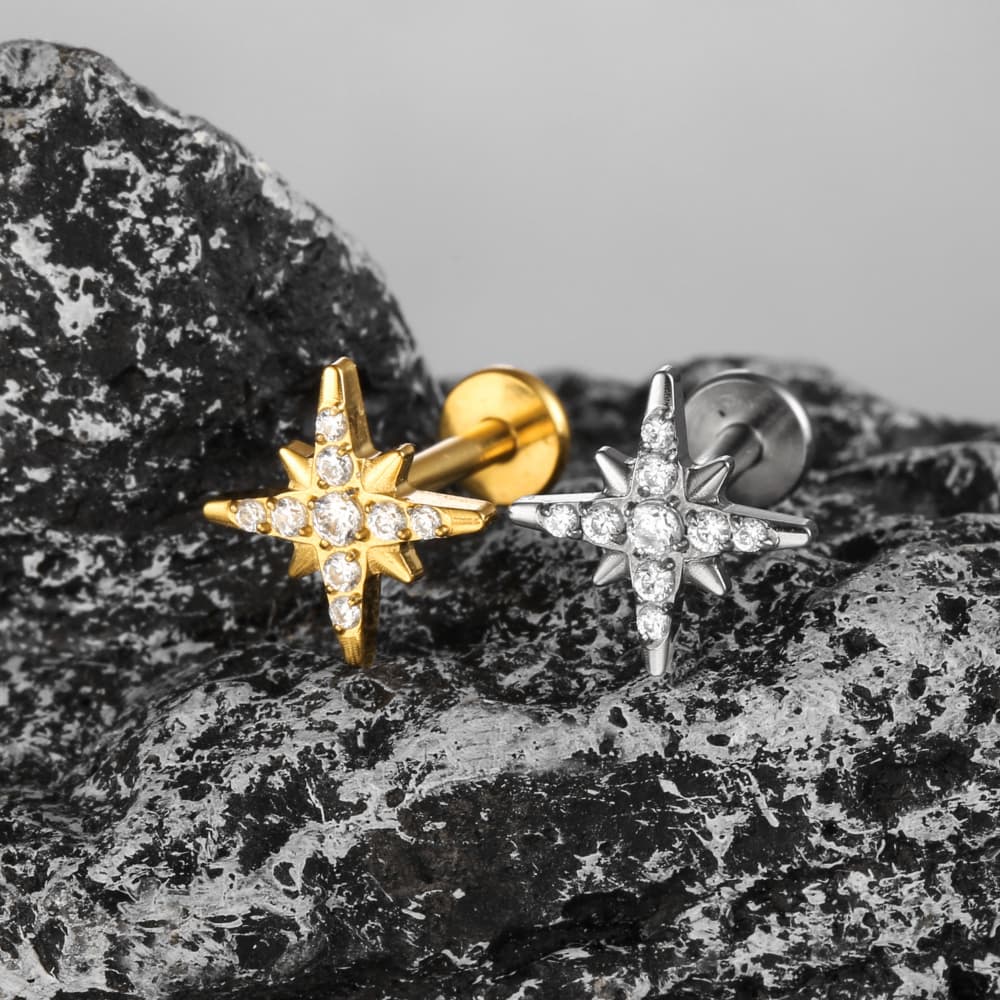 Shining Star CZ Flat Back Studs - Image 5