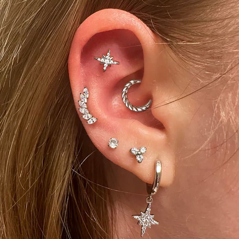 Shining Star CZ Flat Back Studs - Image 4