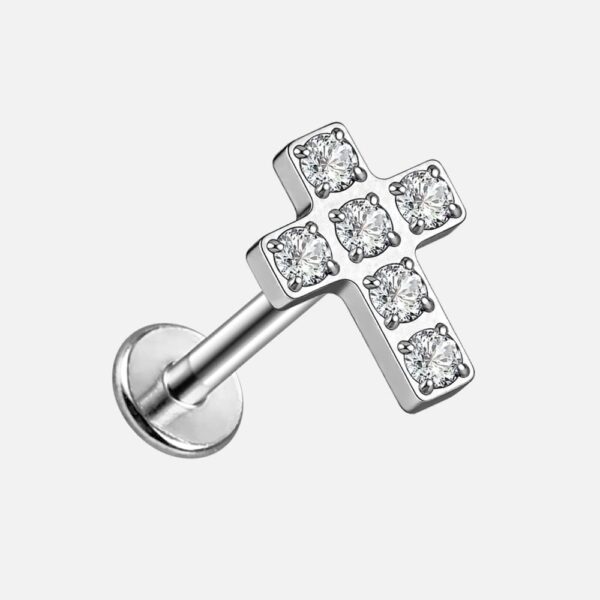 Cross Flat Back Studs